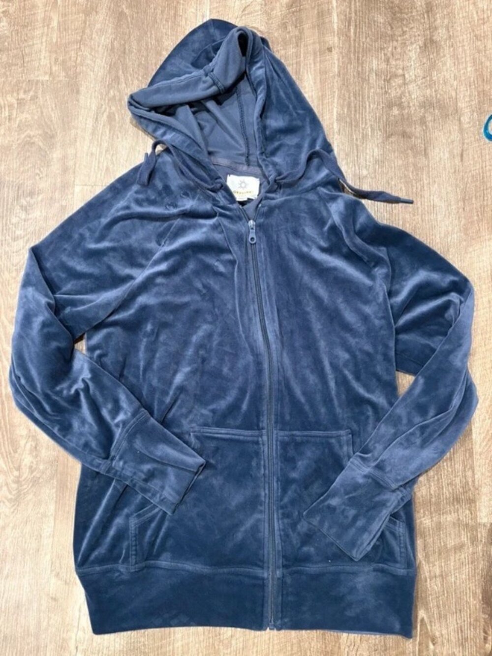 Offline by Aerie Velour Full-Zip Hoodie Sweatshirt Size Small Loungewear
